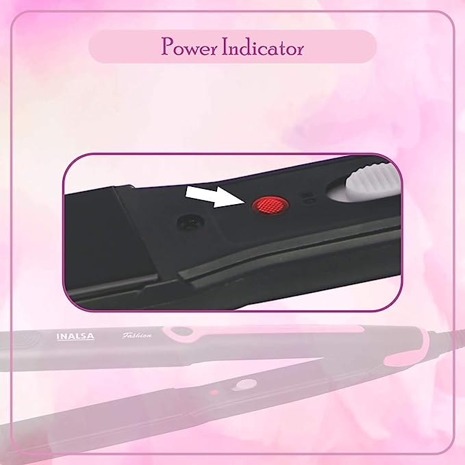 Inalsa Hair Straightener Fashion (Black/Pink) Inalsa Hair Straightener Fashion (Black/Pink)